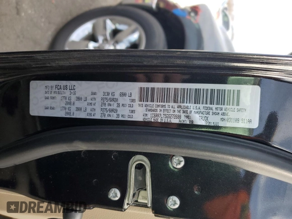 2016 Ram 1500 SLT with VIN 1C6RR7LT5GS272688, listed as a Copart auction lot 86714574 with 101,789 mi miles and Salvage title. Bid and sale history available at DreamBid. Image 12.