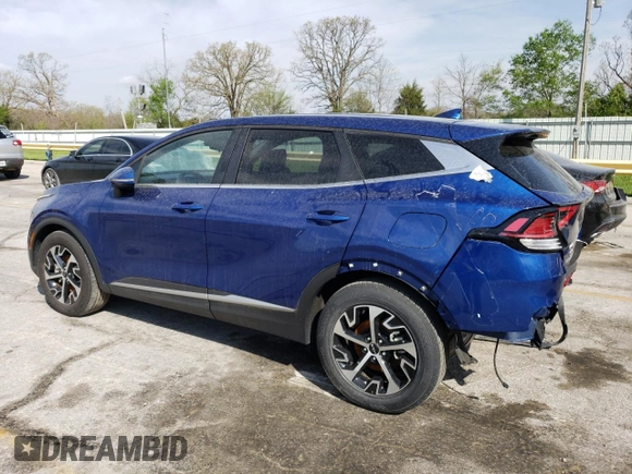 2024 Kia Sportage EX with VIN 5XYK33DF5RG177523, listed as a Copart auction lot 53951615 with 16,573 mi miles and Salvage Title. Bid and sale history available at carsss.com. Image 2.