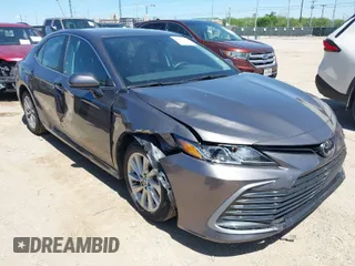 2024 Toyota Camry LE with VIN 4T1C11AK7RU856879, listed as a IAAI auction lot 42057902 with 35,651 mi miles. Bid and sale history available at carsss.com. Image 1.