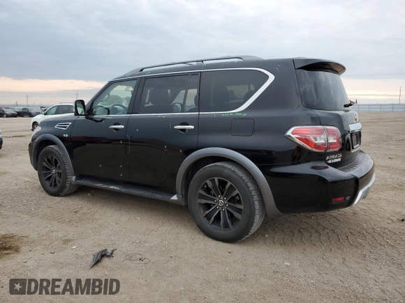 2018 Nissan Armada Platinum with VIN JN8AY2NEXJ9733932, listed as a Copart auction lot 68540944 with 60,030 mi miles and Salvage Title. Bid and sale history available at carsss.com. Image 2.