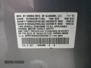 2016 Acura MDX w/Tech/Entertainment with VIN 5FRYD4H62GB040615, listed as a Copart auction lot 50584705 with 174,678 mi miles and Salvage Title. Bid and sale history available at carsss.com. Image 14.