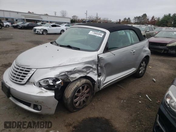 2007 Chrysler PT Cruiser with VIN 3C3JY45X07T621881, listed as a Copart auction lot 77560494 with 76,653 mi miles and Salvage Title. Bid and sale history available at carsss.com. Image 1.