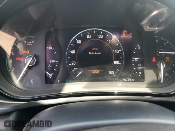 2014 Buick Regal GS with VIN 2G4GU5GX1E9226818, listed as a Copart auction lot 55704254 with 70,290 mi miles and Salvage Title. Bid and sale history available at DreamBid. Image 9.