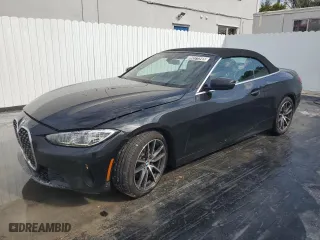 2024 BMW 4 Series 430i with VIN WBA23AT05RCR37355, listed as a Copart auction lot 89371545 with 19,996 mi miles and Salvage Title. Bid and sale history available at carsss.com. Image 1.