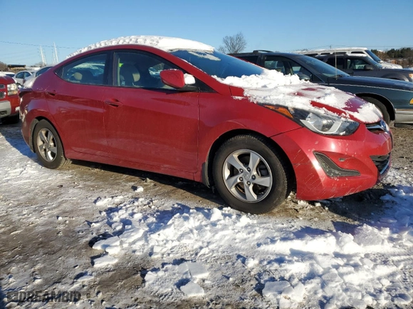 2015 Hyundai Elantra Limited with VIN KMHDH4AE8FU291338, listed as a Copart auction lot 87076114 with 56,494 mi miles and Salvage Title. Bid and sale history available at carsss.com. Image 4.
