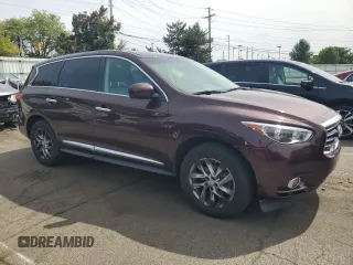 2013 Infiniti JX35 with VIN 5N1AL0MM6DC313756, listed as a Copart auction lot 70088424 with 205,147 mi miles and Clean Title. Bid and sale history available at carsss.com. Image 4.