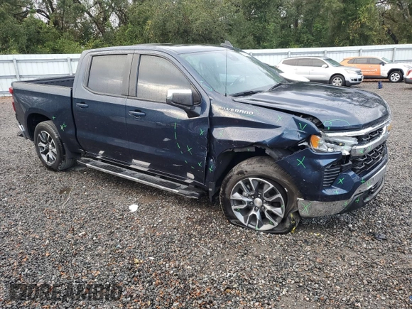 2022 Chevrolet Silverado 1500 LT with VIN 1GCPACED0NZ614364, listed as a Copart auction lot 78196344 with 0 mi miles and Salvage Title. Bid and sale history available at carsss.com. Image 4.