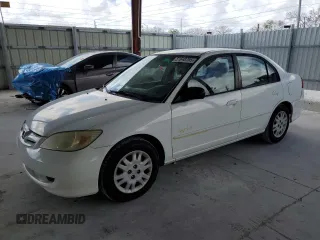 2005 Honda Civic LX with VIN 2HGES165X5H614941, listed as a Copart auction lot 51648795 with 107,218 mi miles and Salvage Title. Bid and sale history available at carsss.com. Image 1.