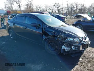 2015 Honda Civic Sedan LX with VIN 19XFB2F55FE295745, listed as a IAAI auction lot 41531838 with 92,655 mi miles. Bid and sale history available at carsss.com. Image 1.