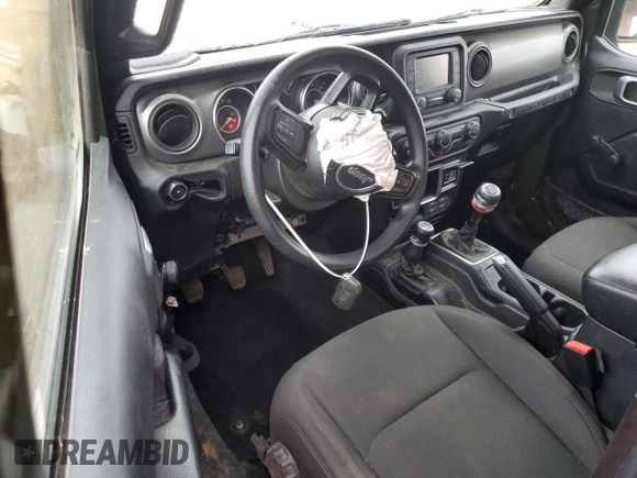 2021 Jeep Wrangler Sport with VIN 1C4GJXAG4MW748477, listed as a Copart auction lot 80044704 with 35,522 mi miles and Salvage Title. Bid and sale history available at DreamBid. Image 8.