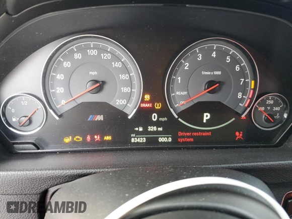 2018 BMW M4 with VIN WBS4Y9C51JAA92457, listed as a Copart auction lot 87014004 with 83,423 mi miles and Salvage Title. Bid and sale history available at carsss.com. Image 9.