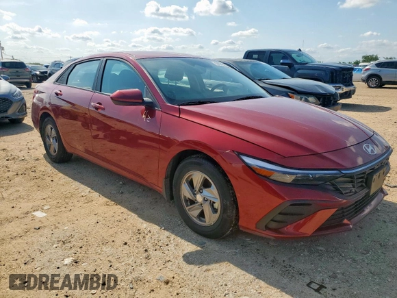 2024 Hyundai Elantra SE z VIN KMHLL4DGXRU829369, wystawiony jako Copart lot #58854565 z przebiegiem 8 112 mil mil oraz Szkoda całkowita • Salvage title. Historia ofert i sprzedaży dostępna na DreamBid. Obrazek 4.
