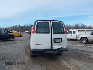 2014 Chevrolet Express Cargo Van with VIN 1GCWGFCA2E1148147, listed as a IAAI auction lot 41101132 with 110,648 mi miles. Bid and sale history available at carsss.com. Image 6.