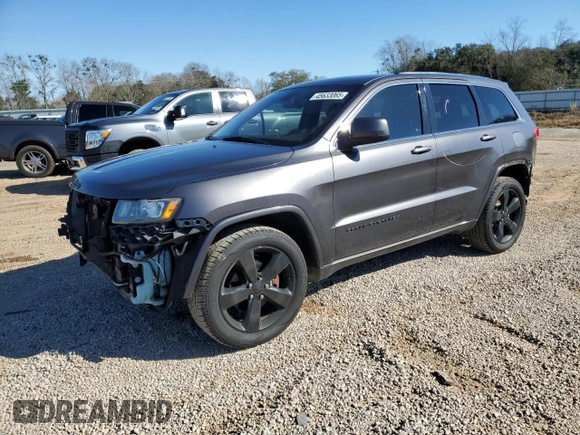 2015 Jeep Grand Cherokee Altitude with VIN 1C4RJEAG9FC759542, listed as a Copart auction lot 45633065 with 97,513 mi miles and Salvage Title. Bid and sale history available at carsss.com. Image 1.