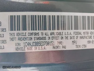2014 Jeep Compass Sport with VIN 1C4NJCBB5ED730151, listed as a IAAI auction lot 41389291 with 176,659 mi miles. Bid and sale history available at carsss.com. Image 9.