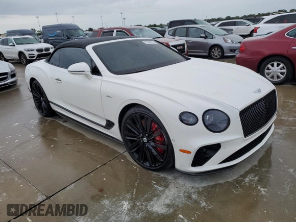 2022 Bentley Continental GT with VIN SCBDT4ZG5NC091467, listed as a Copart auction lot 74216114 with Not Provided miles and Salvage Title. Bid and sale history available at DreamBid. Image 4.