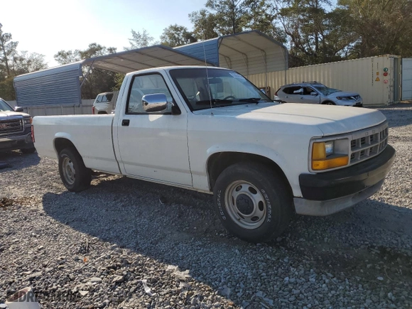 1991 Dodge Dakota "S" with VIN 1B7GL26X0MS316689, listed as a Copart auction lot 75984474 with 189,426 mi miles and Salvage Title. Bid and sale history available at carsss.com. Image 4.