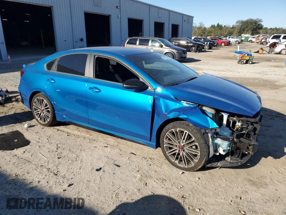 2023 Kia Forte GT with VIN 3KPF44AC1PE637916, listed as a Copart auction lot 48025595 with 30,213 mi miles and Salvage Title. Bid and sale history available at carsss.com. Image 4.