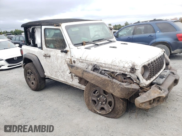 2024 Jeep Wrangler Willys with VIN 1C4PJXAG4RW273324, listed as a Copart auction lot 70769794 with Not provided miles and Salvage title. Bid and sale history available at DreamBid. Image 4.