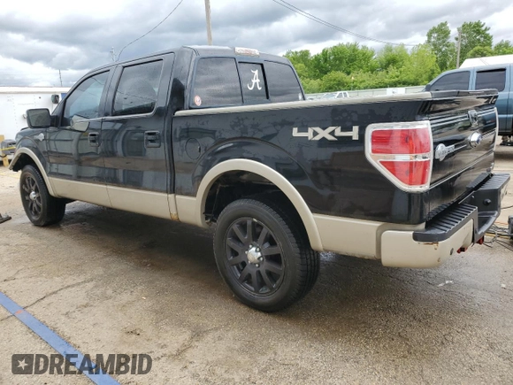 2010 Ford F-150 XL with VIN 1FTFW1EV7AKA98081, listed as a Copart auction lot 58248075 with 262,250 mi miles and Salvage title. Bid and sale history available at DreamBid. Image 2.