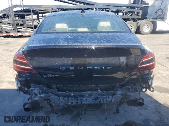 2024 Genesis G70 2.5T with VIN KMTG34SCXRU140228, listed as a Copart auction lot 78887434 with 14,935 mi miles and Clean Title. Bid and sale history available at carsss.com. Image 6.