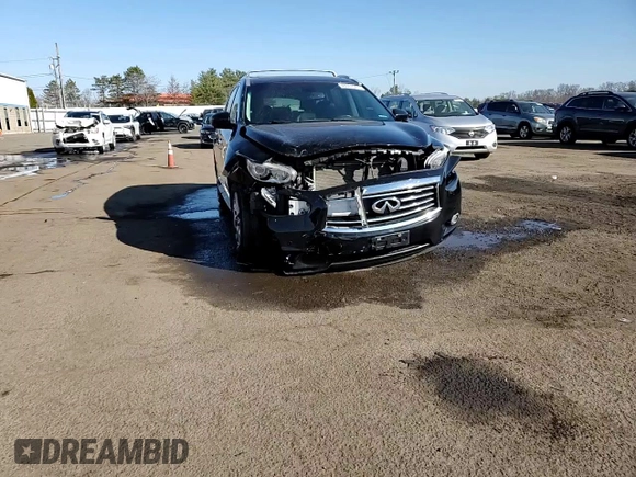 2015 Infiniti QX60 with VIN 5N1AL0MM7FC526329, listed as a Copart auction lot 48662545 with 148,547 mi miles and Salvage Title. Bid and sale history available at DreamBid. Image 13.