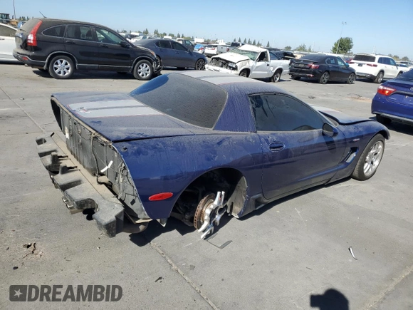 2004 Chevrolet Corvette Z06 with VIN 1G1YY12S745127491, listed as a Copart auction lot 76526834 with 70,782 mi miles and Salvage Title. Bid and sale history available at carsss.com. Image 3.