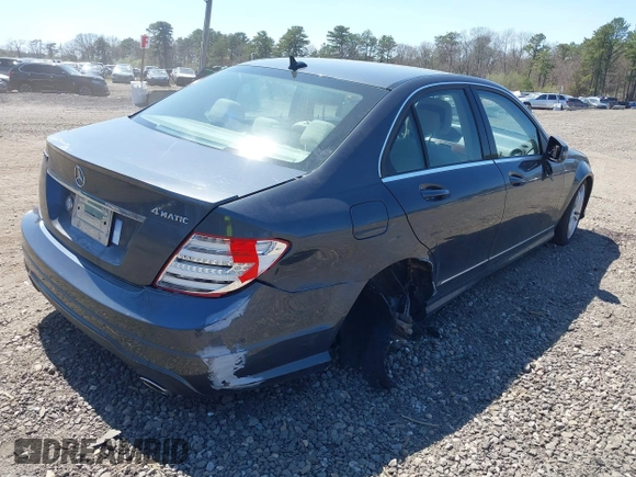 2014 Mercedes-Benz C 300 Sport with VIN WDDGF8AB6ER313638, listed as a IAAI auction lot 42067867 with 76,730 mi miles and . Bid and sale history available at DreamBid. Image 4.