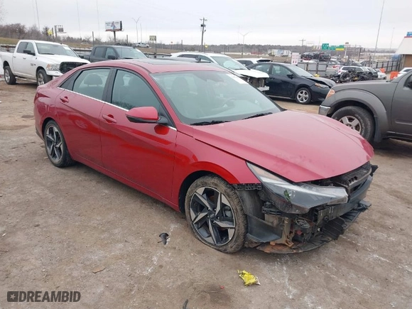 2021 Hyundai Elantra SEL with VIN KMHLN4AG0MU089130, listed as a IAAI auction lot 41499443 with 66,689 mi miles. Bid and sale history available at carsss.com. Image 1.