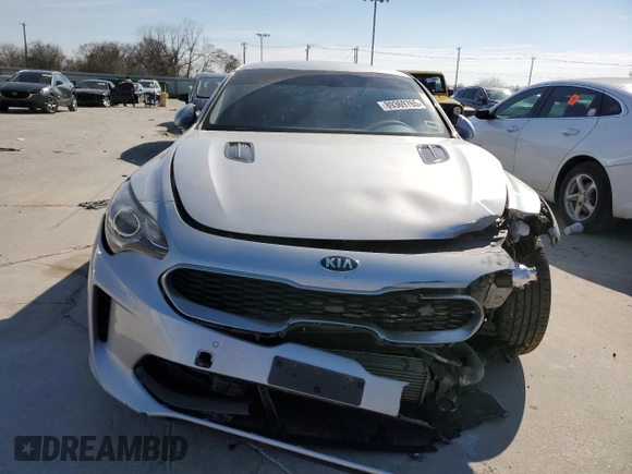 2018 Kia Stinger with VIN KNAE15LAXJ6012401, listed as a Copart auction lot 89369765 with 84,964 mi miles and Salvage Title. Bid and sale history available at DreamBid. Image 5.