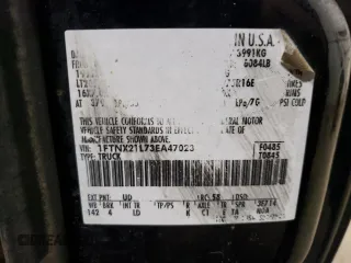 2003 Ford Super Duty F-250 XL with VIN 1FTNX21L73EA47023, listed as a Copart auction lot 81932114 with Not Provided miles and Salvage Title. Bid and sale history available at carsss.com. Image 12.