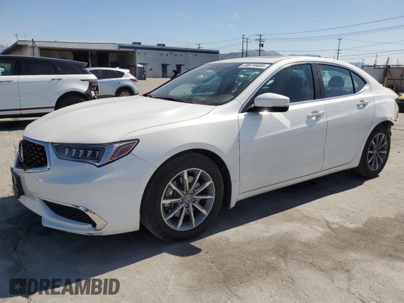 2018 Acura TLX w/Technology Pkg with VIN 19UUB1F5XJA000346, listed as a Copart auction lot 49970485 with 27,433 mi miles and Salvage Title. Bid and sale history available at carsss.com. Image 1.
