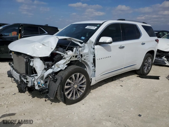 2023 Chevrolet Traverse Premier with VIN 1GNERKKW7PJ204895, listed as a Copart auction lot 45606125 with 17,476 mi miles and Salvage Title. Bid and sale history available at carsss.com. Image 1.