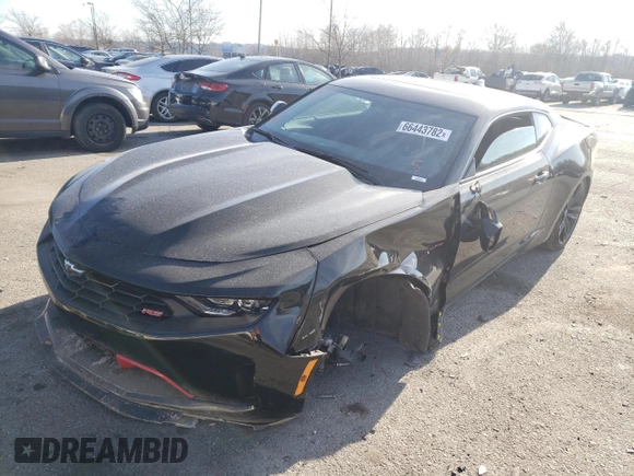 2022 Chevrolet Camaro 1LT with VIN 1G1FB1RS7N0106881, listed as a Copart auction lot 66443782 with 9,817 mi miles. Bid and sale history available at carsss.com. Image 2.
