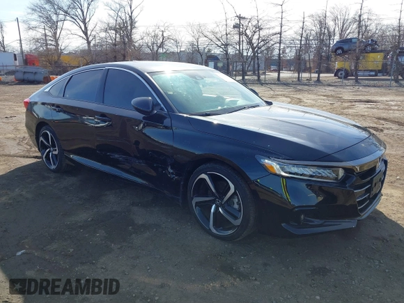 2022 Honda Accord Sedan Sport SE with VIN 1HGCV1F47NA115762, listed as a IAAI auction lot 41513845 with 10,520 mi miles. Bid and sale history available at carsss.com. Image 1.