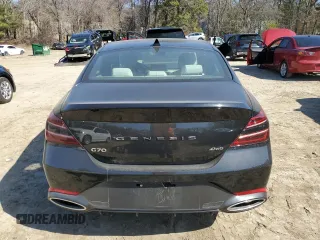 2024 Genesis G70 2.5T with VIN KMTG34SC5RU143084, listed as a Copart auction lot 49413075 with 12,447 mi miles and Clean title. Bid and sale history available at DreamBid. Image 6.