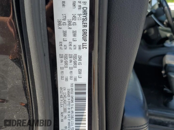 2012 Dodge Durango SXT with VIN 1C4RDJAG0CC138881, listed as a Copart auction lot 60749865 with 241,571 mi miles and Clean title. Bid and sale history available at DreamBid. Image 13.