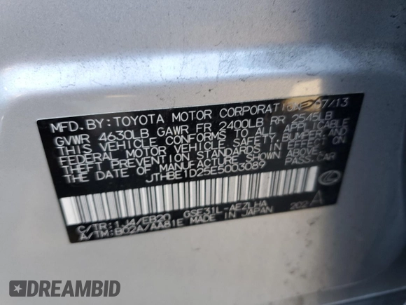 2014 Lexus IS 350 z VIN JTHBE1D25E5003089, wystawiony jako Copart lot #77166594 z przebiegiem 69 748 mil mil oraz Szkody całkowita. Historia ofert i sprzedaży dostępna na DreamBid. Obrazek 12.