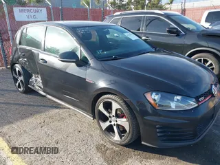 2015 Volkswagen Golf GTI Autobahn with VIN 3VW5T7AU6FM006802, listed as a IAAI auction lot 41610435 with 110,615 mi miles. Bid and sale history available at carsss.com. Image 1.