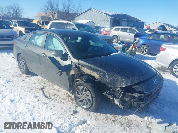 2024 Hyundai Elantra SEL with VIN KMHLM4DG0RU745218, listed as a IAAI auction lot 41634686 with 13,690 mi miles and . Bid and sale history available at DreamBid. Image 1.