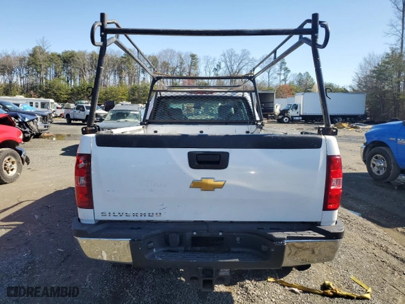 2013 Chevrolet Silverado 2500HD Work Truck with VIN 1GC1CVCGXDF190507, listed as a Copart auction lot 50592625 with NaN miles and Clean Title. Bid and sale history available at carsss.com. Image 6.