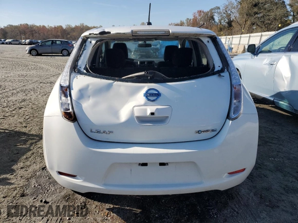 2016 Nissan LEAF S with VIN 1N4BZ0CP9GC314543, listed as a Copart auction lot 77091334 with 49,905 mi miles and Salvage Title. Bid and sale history available at carsss.com. Image 6.