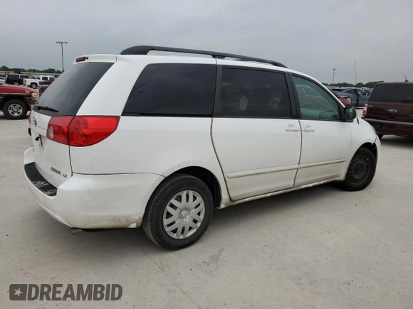 2006 Toyota Sienna CE с VIN 5TDZA23C66S513989, выставлен на аукционе Copart как лот 55270195 с пробегом 181 365 миль миль и Списание • Salvage title. История ставок и продаж доступна на DreamBid. Изображение 3.