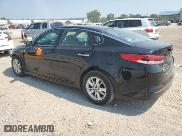 2018 Kia Optima S with VIN 5XXGT4L35JG235075, listed as a Copart auction lot 60604425 with 95,705 mi miles and Salvage title. Bid and sale history available at DreamBid. Image 2.
