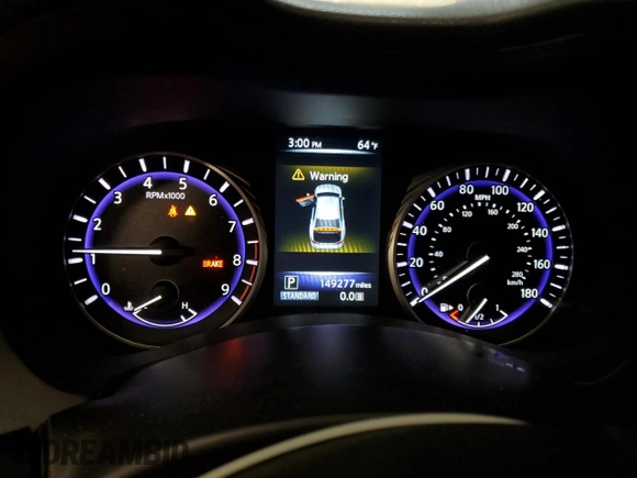 2014 Infiniti Q50 Premium with VIN JN1BV7AR5EM683185, listed as a Copart auction lot 53796975 with 149,277 mi miles and Salvage Title. Bid and sale history available at DreamBid. Image 9.