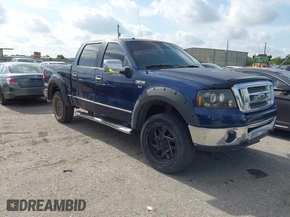 2008 Ford F-150 XLT with VIN 1FTPW14V88KC56279, listed as a IAAI auction lot 42459005 with 131,287 mi miles and . Bid and sale history available at DreamBid. Image 1.