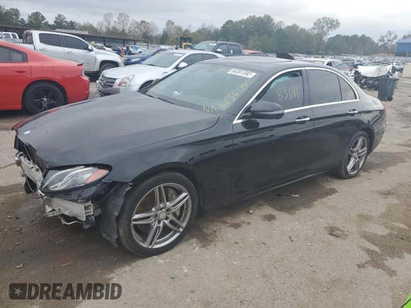 2017 Mercedes-Benz E-Class E 300 Luxury with VIN WDDZF4KB9HA077375, listed as a Copart auction lot 66361392 with 83,091 mi miles. Bid and sale history available at carsss.com. Image 1.