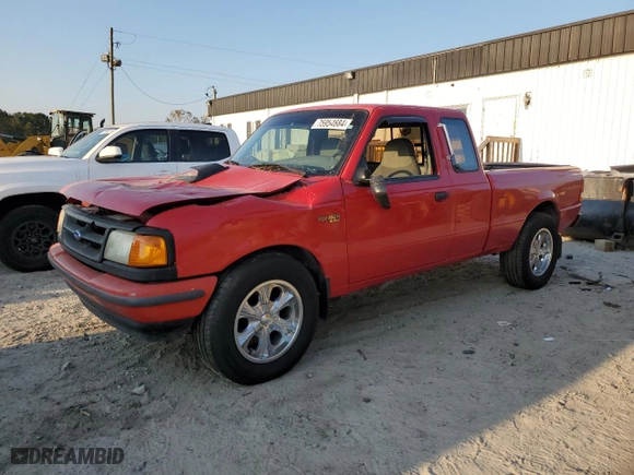 1996 Ford Ranger XLT with VIN 1FTCR14X9TPB07785, listed as a Copart auction lot 75954684 with 139,897 mi miles and Salvage Title. Bid and sale history available at carsss.com. Image 1.