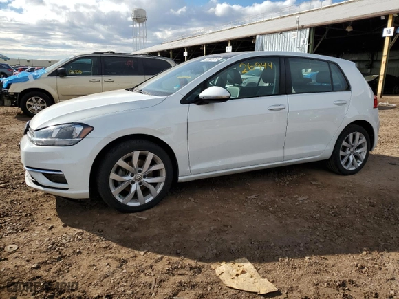 2019 Volkswagen Golf S with VIN 3VWG57AU9KM006063, listed as a Copart auction lot 37601713 with 26,944 mi miles. Bid and sale history available at carsss.com. Image 1.