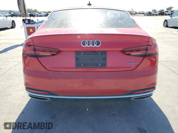 2022 Audi A5 Sportback Premium with VIN WAUABCF52NA030859, listed as a Copart auction lot 78047754 with 18,825 mi miles and Clean Title. Bid and sale history available at carsss.com. Image 6.